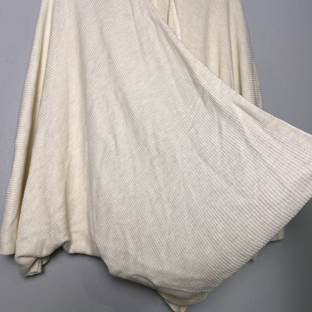 Lululemon Women's Cashlu Knit Textured Wrap Sz M L Cream - Picture 7 of 16
